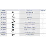 UKD12 60' X 70' SLIDING DOOR HARDWARE KIT