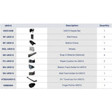 UKD12 60' X 80' SLIDING DOOR HARDWARE KIT