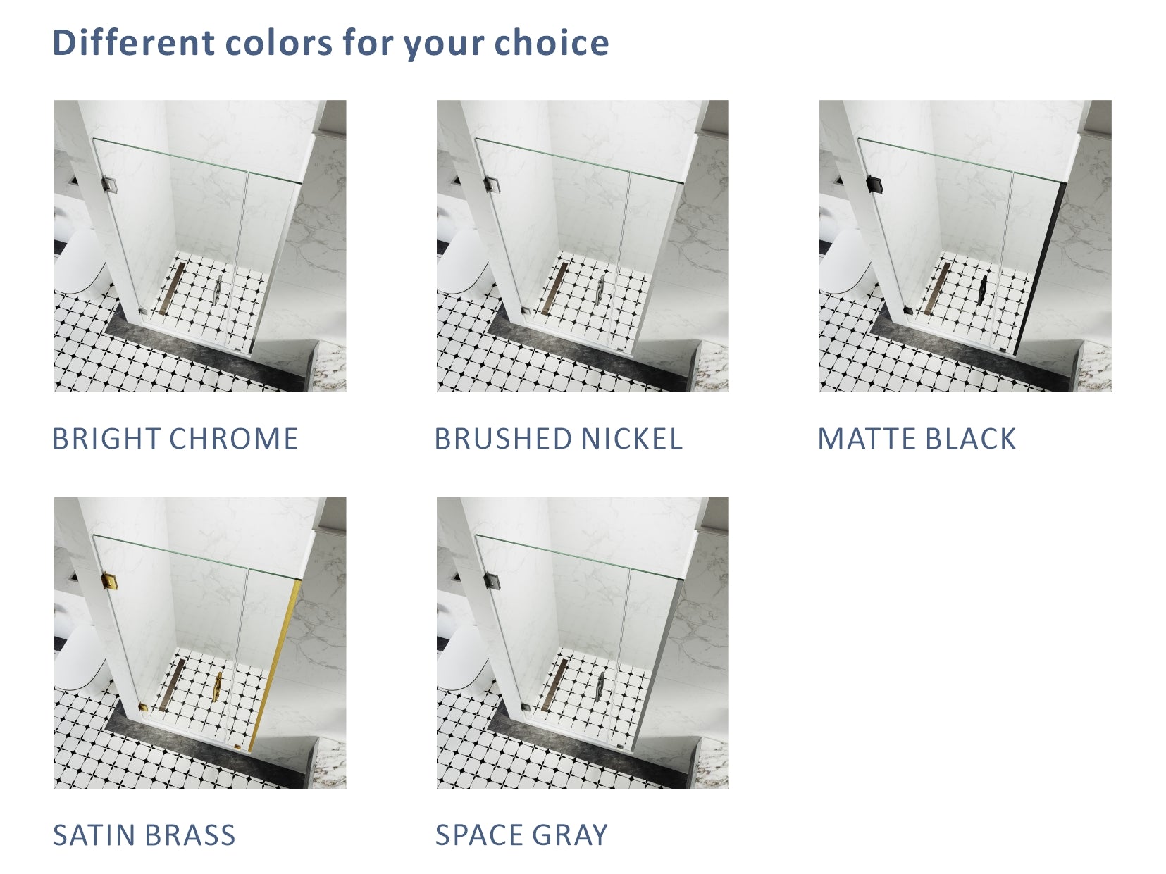 69-1/8 in. to 72 in. W X 80 in. H Frameless Hinged Shower Door in Brushed Nickel with EnduroShield 3/8 in. Clear Glass - 30/32 in. Door Panel