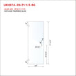 SWING DOOR GLASS - DOOR (W/BOX) ENDURO SHIELD COATING ON BOTH SIDES