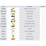 UKS03 56' - 60' SLIDING DOOR HARDWARE KIT