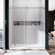UKS04 - 56 to 60 in. W x 72 or 76 in. H Sliding Frameless Shower Door, EnduroShield 3/8 in. Clear Glass- wholesal