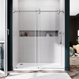 UKS04 - 56 to 60 in. W x 72 or 76 in. H Sliding Frameless Shower Door, EnduroShield 3/8 in. Clear Glass- wholesal