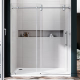 UKS04 - 56 to 60 in. W x 72 or 76 in. H Sliding Frameless Shower Door, EnduroShield 3/8 in. Clear Glass- wholesal