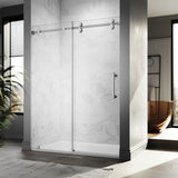 UKS04 -56 to 60 in. W x 84 in. H Sliding Frameless Shower Door, EnduroShield 3/8 in. SGCC Clear Glass