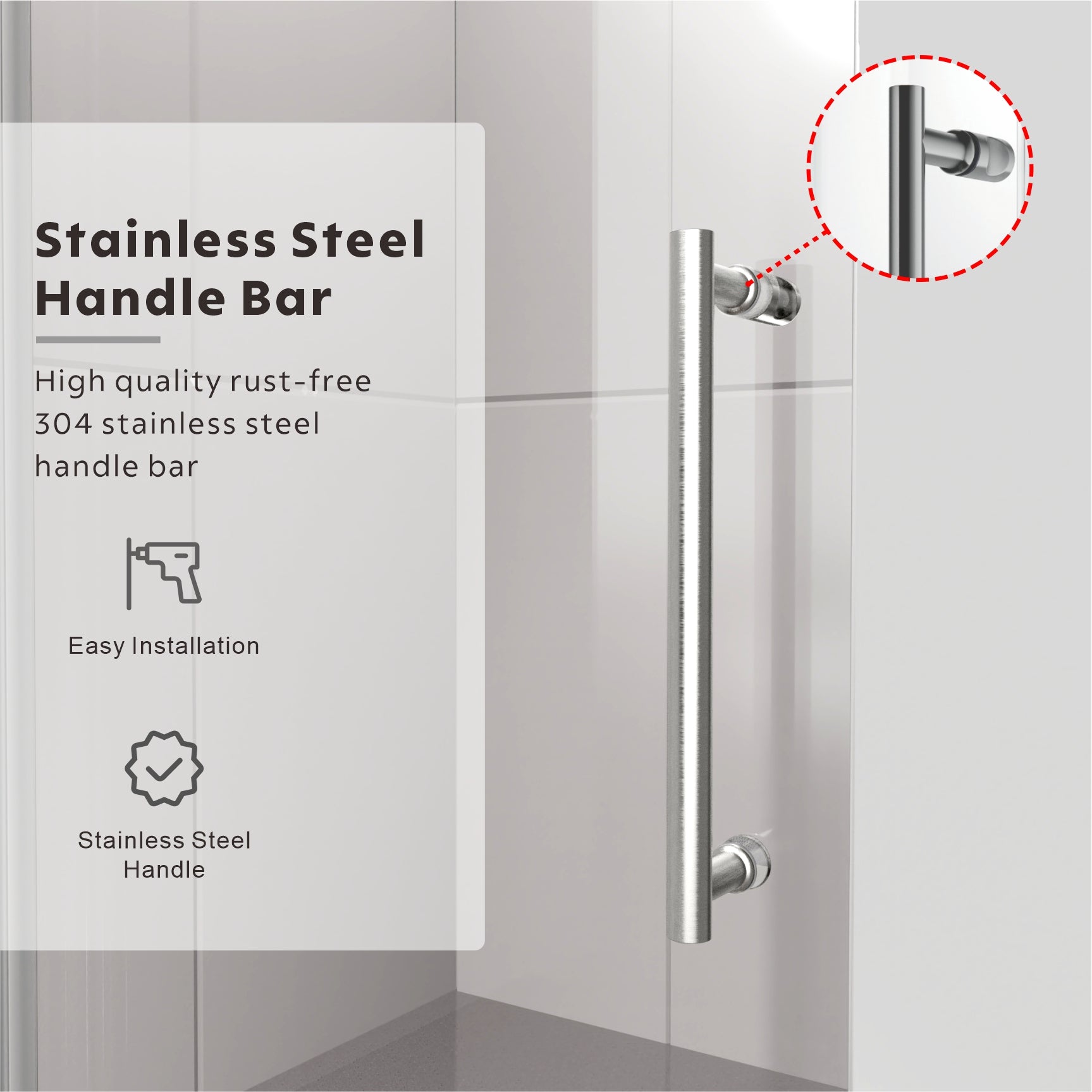 UKS04RP 66 to 72 in. W X 38-40 in. D X 80 in. H U-Channel Frameless Sliding Shower Door  with EnduroShield 3/8 in. Clear Glass