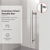 UKS04RP 66 to 72 in. W X 38-40 in. D X 80 in. H U-Channel Frameless Sliding Shower Door  with EnduroShield 3/8 in. Clear Glass