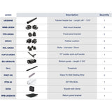 UKS04 56' - 60' SLIDING DOOR HARDWARE KIT