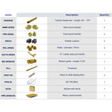 UKS04 56' - 60' SLIDING DOOR HARDWARE KIT