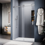 UKS05 - 46 to 49 in. W x 76 or 80 in. H Sliding Frameless Shower Door, EnduroShield 3/8 in. SGCC Clear Glass -wholesale