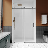 UKS05 - 46 to 49 in. W x 76 or 80 in. H Sliding Frameless Shower Door, EnduroShield 3/8 in. SGCC Clear Glass -wholesale