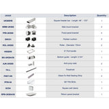 UKS05 61' - 65' SLIDING DOOR HARDWARE KIT