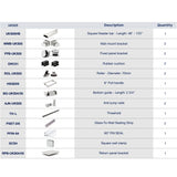 UKS05 61' - 65' SLIDING DOOR HARDWARE KIT