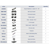 UKS05 66' - 72' SLIDING DOOR HARDWARE KIT