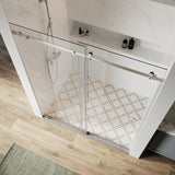 UKS09 56 to 60 in. W x 76 or 80 in. H Single Sliding Frameless Shower Door with EnduroShield 3/8 in. Clear Glass -wholesale