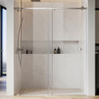 UKS09 56 to 60 in. W x 76 or 80 in. H Single Sliding Frameless Shower Door with EnduroShield 3/8 in. Clear Glass -wholesale