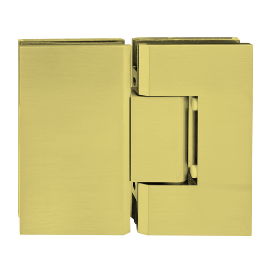 HINGE VAN SERIES - HEAVY DUTY SQUARE GLASS TO GLASS 180 DEGREE - (VIE180)