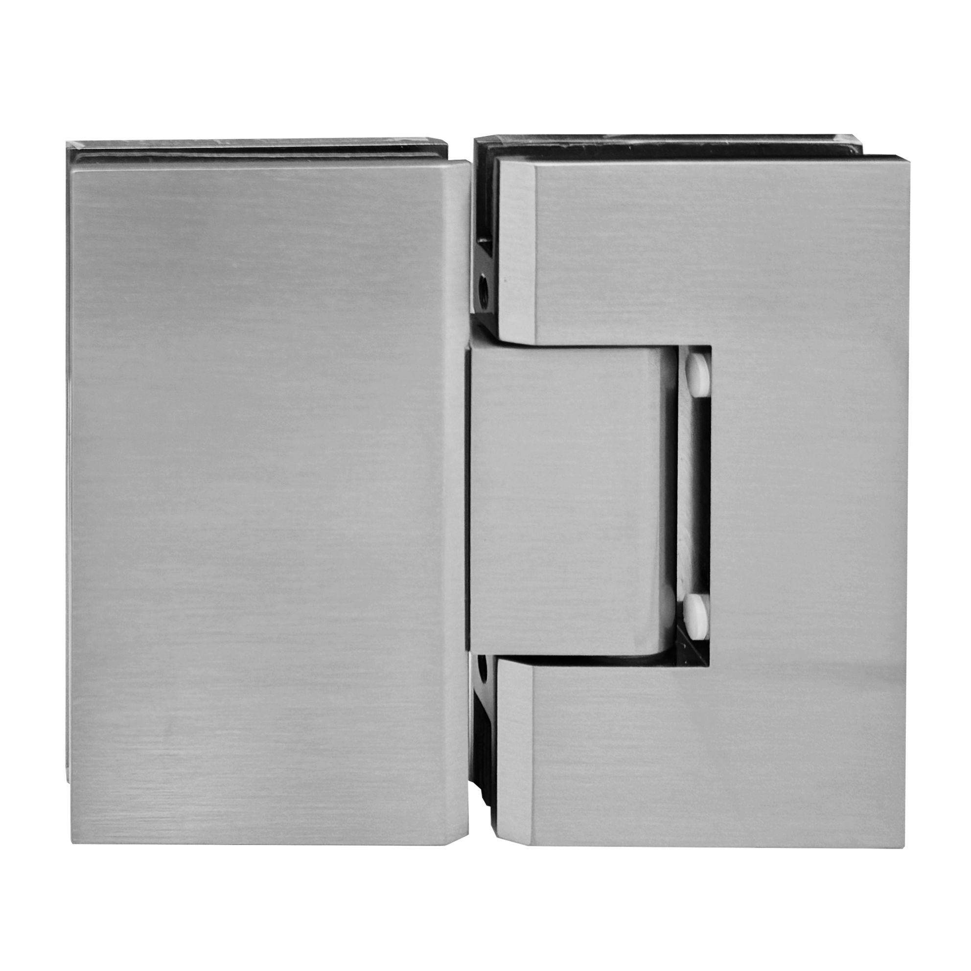 HINGE VAN SERIES - HEAVY DUTY SQUARE GLASS TO GLASS 180 DEGREE - (VIE180)