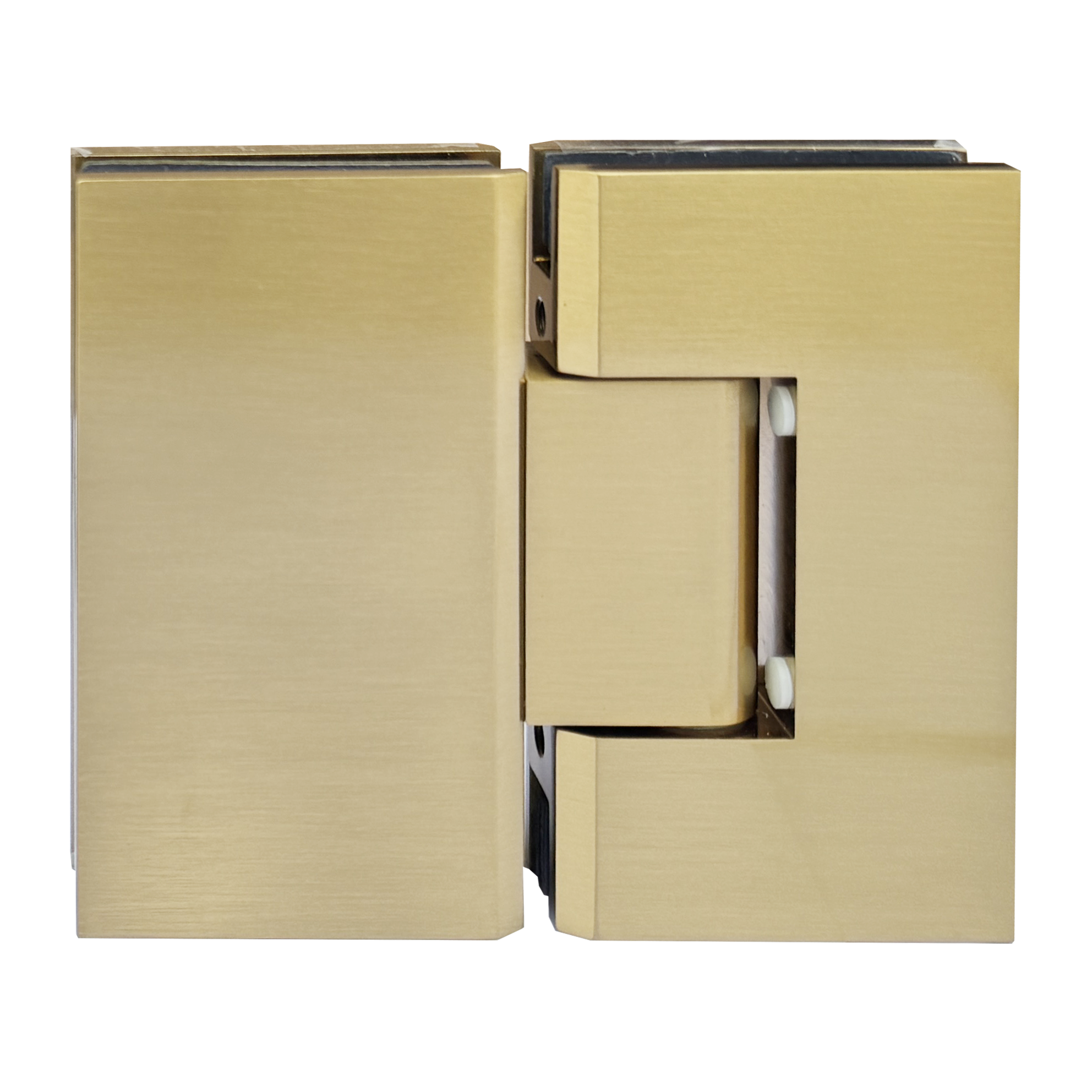 HINGE VAN SERIES - HEAVY DUTY SQUARE GLASS TO GLASS 180 DEGREE - (VIE180)