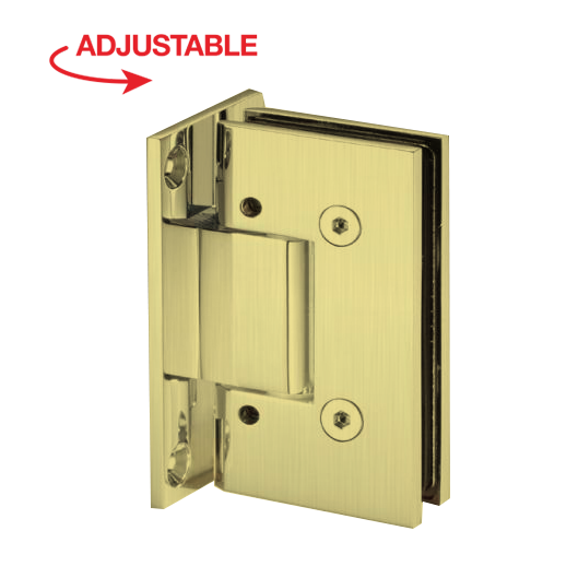 HINGE VAN SERIES - HEAVY DUTY SQUARE ADJUSTABLE WALL MOUNT H PLATE 90 DEGREE - (VIE337)