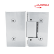 HINGE VAN SERIES - HEAVY DUTY SQUARE ADJUSTABLE 180 Degree GLASS TO GLASS
