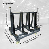 Unikoo Heavy Duty Drywall Cart, Glass Panel Dolly Handling Plywood Sheetrock Glass and Windows Service Cart