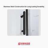 Puerta de ducha corredera simple con marco UK003