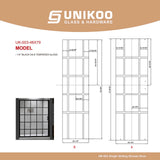 Puerta de ducha corredera simple con marco UK003