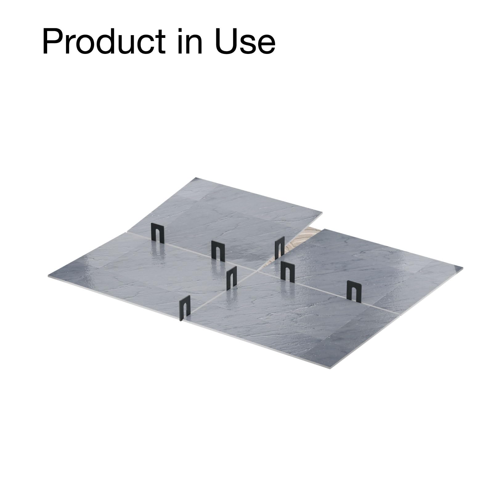 Unikoo Plastic Horseshoe Shims, High-Impact Styrene, Rust-Resistant Leveling Shims for Construction, Windows, Doors