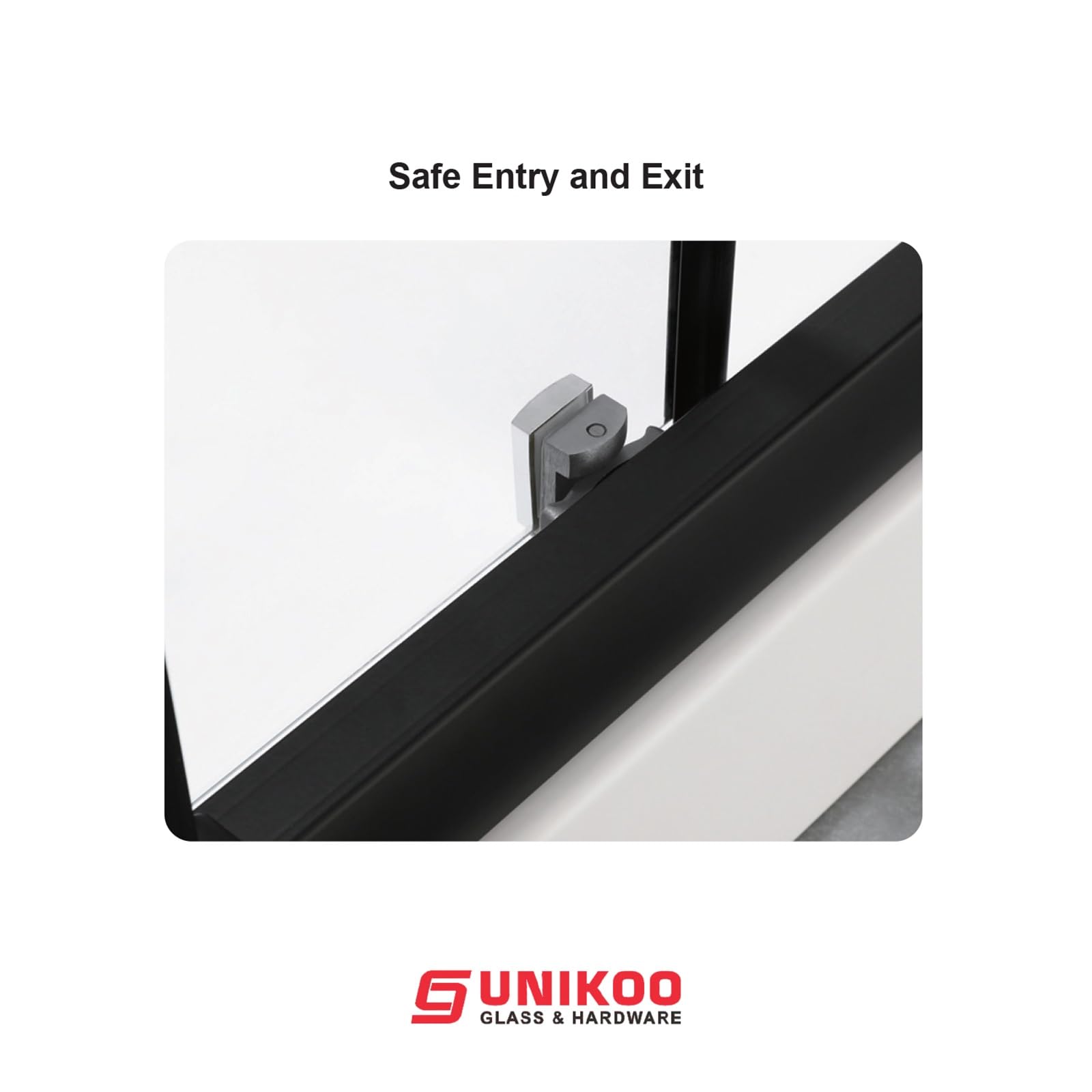 Puerta de ducha corredera simple con marco UK003