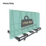 Unikoo Heavy Duty Drywall Cart, Glass Panel Dolly Handling Plywood Sheetrock Glass and Windows Service Cart