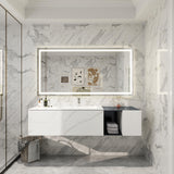 LED Backlit Bathroom Vanity Mirror with Dual Lighting, Anti-Fog, 3-Color Dimmable CRI90+, Memory Function, and Shatter-Proof Glass