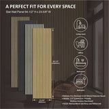 Panel de pared de listones de madera UNIKOO - 60 cm x 240 cm, panel 3D acanalado que absorbe el sonido, ideal para la decoración moderna del hogar.