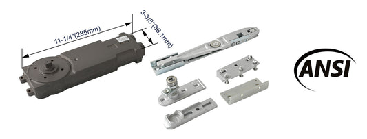 Heavy-Duty 90º Hold Open Overhead Concealed Door Closer Hardware Package