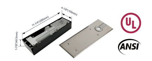 Adjustable Spring Power 90 Degree Hold Open Floor Mounted Closer