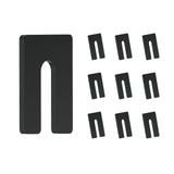Unikoo Plastic Horseshoe Shims, High-Impact Styrene, Rust-Resistant Leveling Shims for Construction, Windows, Doors