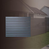 UNIKOO 1 panel de valla de privacidad de aluminio para protección contra el viento