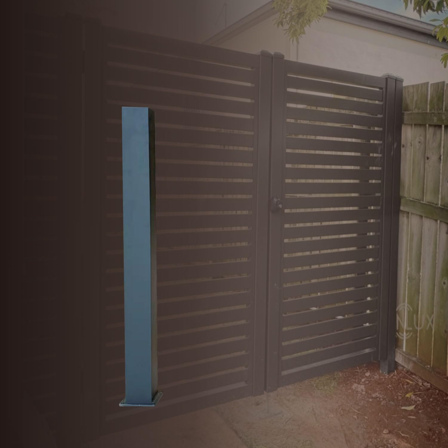 UNIKOO 1 panel de valla de privacidad de aluminio para protección contra el viento