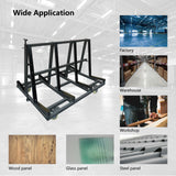 Unikoo Heavy Duty Drywall Cart, Glass Panel Dolly Handling Plywood Sheetrock Glass and Windows Service Cart
