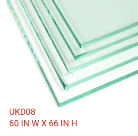 UKD08 60' X 66' SLIDING DOOR GLASS WITH ENDURO SHIELD COATING