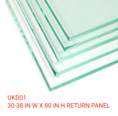 UKD01 RETURN PANEL LAMINATED GLASS WITH ENDURO SHIELD COATING ON BOTH SIDES