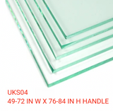 UKS04 SLIDING DOOR GLASS WITH 12' HANDLE OPENING WITH ENDURO SHIELD COATING ON BOTH SIDES