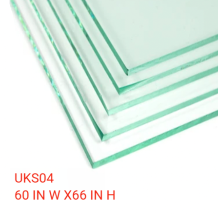 UKS04 SLIDING DOOR GLASS WITH 12' HANDLE OPENING WITH ENDURO SHIELD COATING ON BOTH SIDES